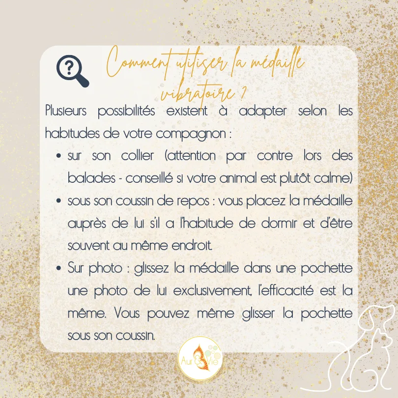 Médaille vibratoire personnalisée pour animaux – Image 10
